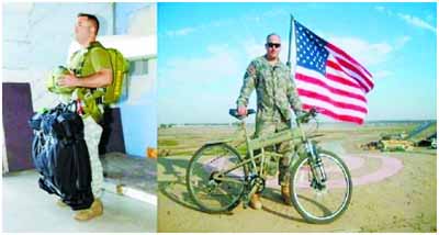 美军携带折叠自行车