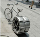 单车安装汽车轮胎